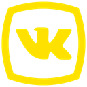 network, Social, Vk, vkontakte icon, Logo Gold icon