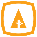Forrst, logo icon Orange icon