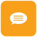 sms icon, send, Message, phone Orange icon