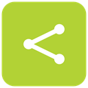 File, network, document, sharing, share, Android YellowGreen icon