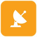 Satelite icon Orange icon