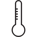temperature, Celsius, thermometer, weather, Fahrenheit Black icon
