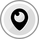 media, corporate, Logo, Social, Periscope Gainsboro icon