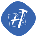 Folder, Develop, Build, xcode, developing SteelBlue icon