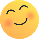 happy, joy, love, Emoticon, blush, Emoji, reaction SandyBrown icon