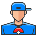 pokemon, trainer, Go, play, Boy, Game DodgerBlue icon