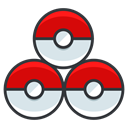pokemon, pokeballs, play, Go, Game Red icon