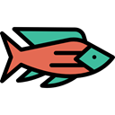 meat, food, Foods, Animals, Supermarket, fish, fishes, Animal, Meats Black icon