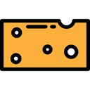 Cheese, Milky, Cheesy, food, protein SandyBrown icon