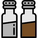 Salt, Spicy, Cooking, pepper, Condiment, food, Spices Black icon