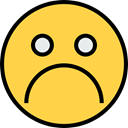 sad, emoticons, feelings, Smileys, Emoji SandyBrown icon