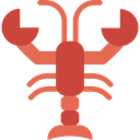 lobster, Animals, Sea Life, Animal, food IndianRed icon