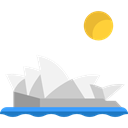 Monument, Sydney, travel, Architectonic, Monuments, Australia, Building, landmark, Sydney Opera House Black icon