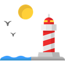 Lighthouse, Guide, Architecture And City, buildings, tower, Orientation Black icon