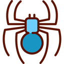 Animal Kingdom, insect, spider, Animals, Arachnid Maroon icon
