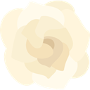 Botanical, Gardenia, Flower, blossom, nature, petals Cornsilk icon