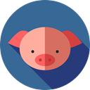 pig, Animals, Wild Life, Animal Kingdom, zoo, Farming And Gardening SteelBlue icon