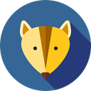 Animal Kingdom, zoo, Wild Life, Fox, Animals SteelBlue icon
