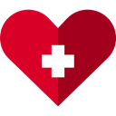 Add, medical, Healthcare And Medical, Cardiogram, Heart, hospital, Health Care Crimson icon