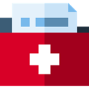 Medical History, medical, doctor, Man, Healthcare And Medical, Clipboard Crimson icon