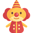 people, Clown, Fairground, doll, Circus, Kid And Baby, carnival IndianRed icon