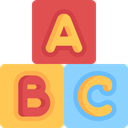 Toy, Kid And Baby, childhood, Blocks, Abc SandyBrown icon
