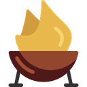 Food And Restaurant, Barbecue, Tools And Utensils, Summertime, Cooking Equipment, grill, bbq SandyBrown icon