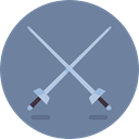foil, saber, swords, weapons, Olympic Games, Sports And Competition, sports, Fencing LightSlateGray icon