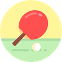 ping pong, racket, equipment, table tennis, sports, Sports And Competition Khaki icon