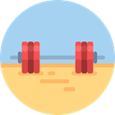 gym, Sports And Competition, fitness, sport, weightlifting, exercise, sports LightBlue icon