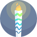 olympic, Games, fire, Flame, Sports And Competition, torch, sports LightSlateGray icon