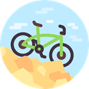 Bicycle, Sports And Competition, cycling, Bike, exercise, sports, sport, transport, vehicle, transportation PaleTurquoise icon