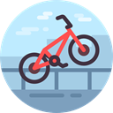 Sports And Competition, exercise, cycling, Bicycle, sports, transport, transportation, vehicle, sport, Bike PaleTurquoise icon