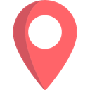 Map Point, signs, placeholder, Maps And Location, interface, map pointer, Map Location, pin Salmon icon