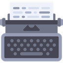 Writing Tool, typewriter, writing, Page, sheet DarkSlateGray icon