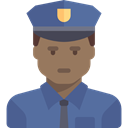 Professions And Jobs, job, Avatar, Occupation, Man, security, people, user, Policeman, profession SteelBlue icon
