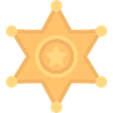 signs, security, secure, police, symbol, Sheriff, Protection SandyBrown icon