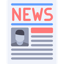 News Report, Communications, Newspaper, Journal, News AliceBlue icon