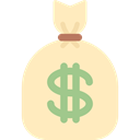 Bank, money bag, Business And Finance, Dollar Symbol, Bag, Money, commerce Bisque icon