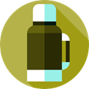 Coffee, flask, liquid, Thermo, Food And Restaurant, drink, Tools And Utensils DarkKhaki icon