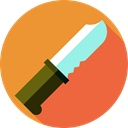 food, Construction And Tools, Tools And Utensils, Knife, slice, Cut Goldenrod icon