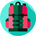 luggage, baggage, Bags, travel, Backpack Turquoise icon