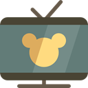 entertainment, Cartoons, Kid And Baby, television, leisure, Tv DimGray icon