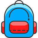Bags, Backpack, luggage, travel, baggage DeepSkyBlue icon