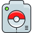 nintendo, video game, pokemon, gaming, Camera LightGray icon