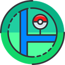 gaming, Map, Maps And Location, nintendo, pokemon, video game DarkSlateGray icon