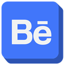 Behance, social media RoyalBlue icon