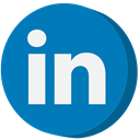 Linkedin, social media DarkCyan icon