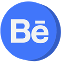 social media, Behance RoyalBlue icon