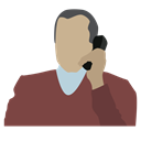 corporate lawyer, person, telephone conversation, man with phone Sienna icon